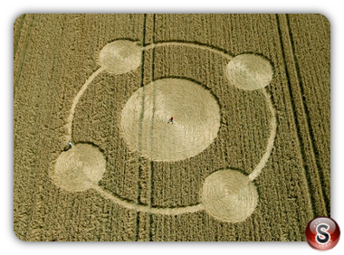 Crop circles - Knoll Down Beckhampton Wiltshire 2008