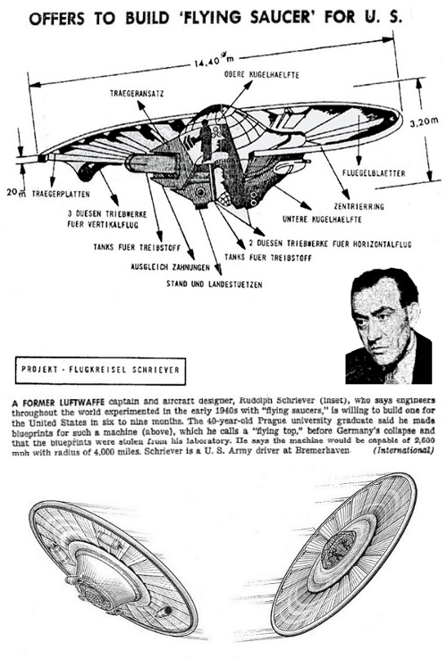 Progetto di Rudolf Schriever - FLUGKREISEL