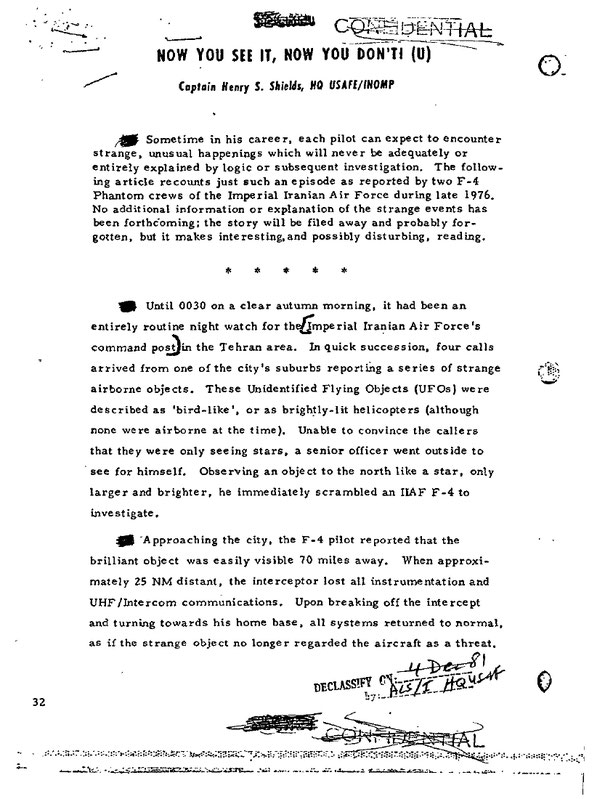 Air Force files on the Tehran UFO incident in 1976 pag. 32