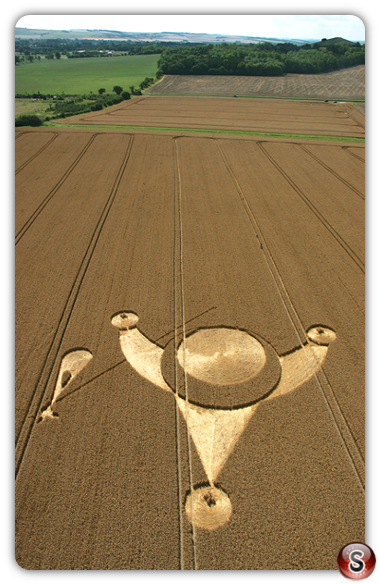 Crop circles - East Field Alton Barnes Wiltshire 2006