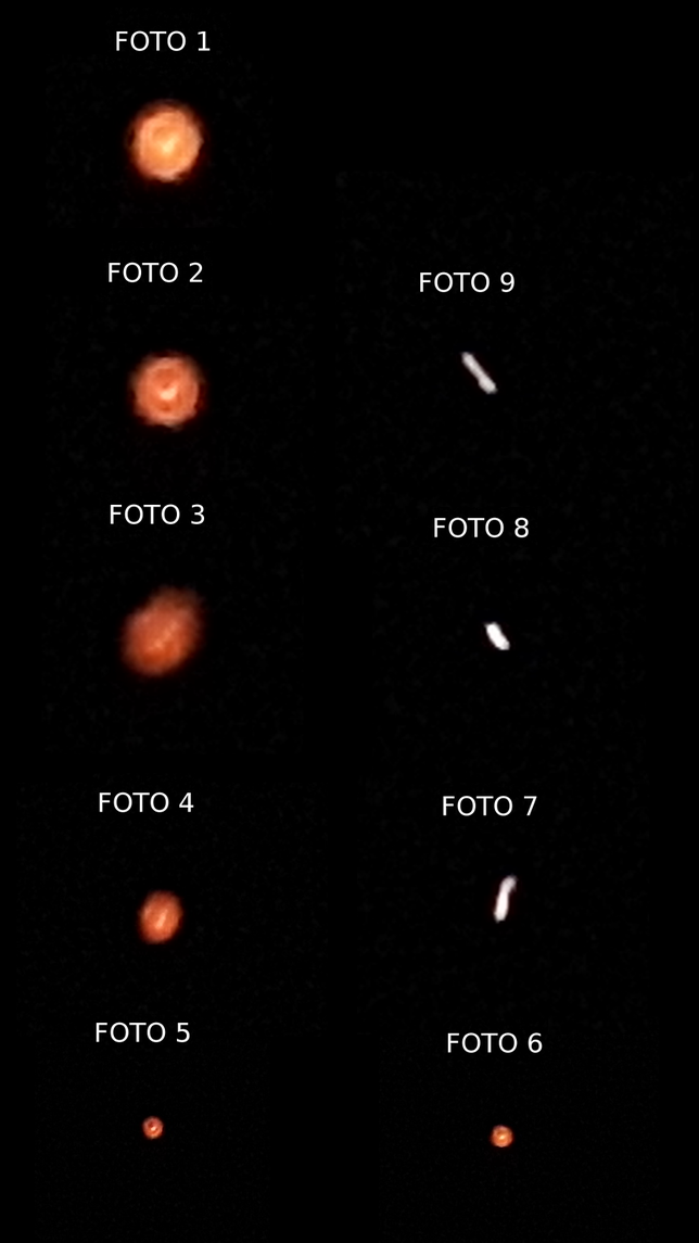 Sequenza fotografica dell'oggetto