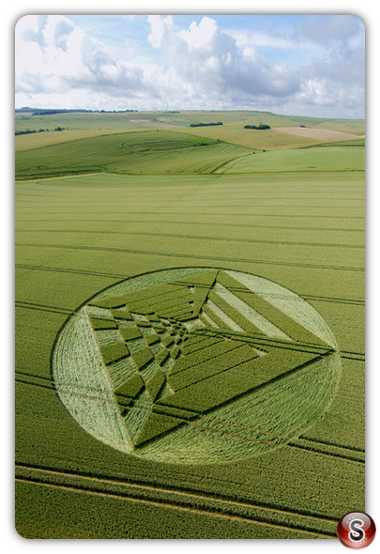 Crop circles - East Field Alton Barnes Wiltshire 2007