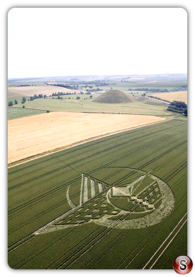 Crop circles - Avebury Trusloe Wiltshire UK 2013