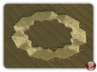 Crop circles - Tawsmead Copse West Stowell Wiltshire 1998