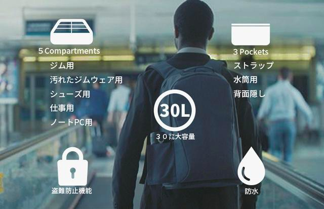 【未使用】ARESバックパック・ブラック ARES - Lifeside あなたのそばに