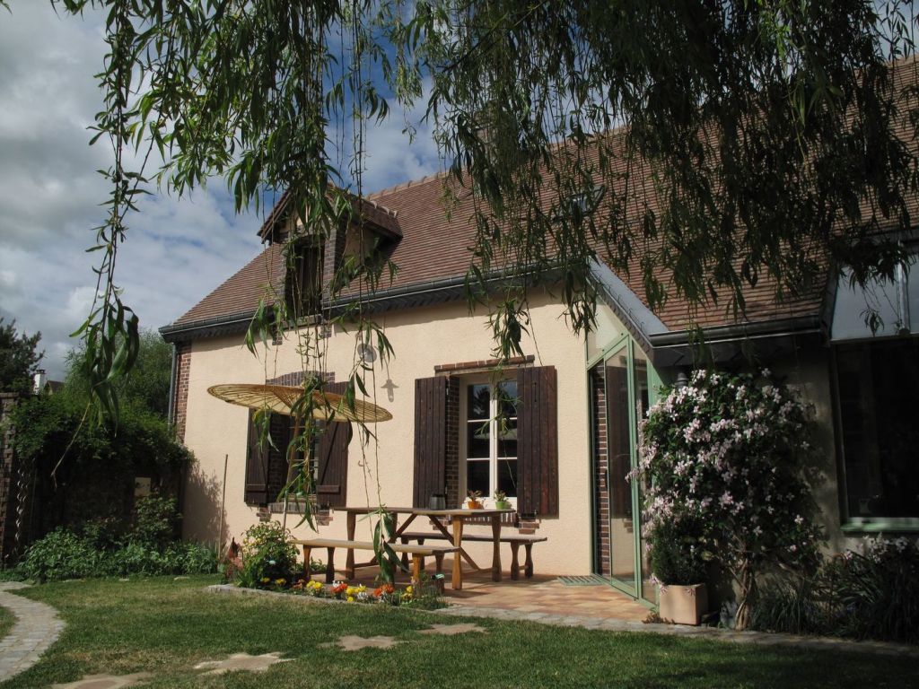 our house, in front of the bed and breakfast