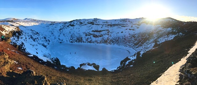 lago vulcanico cratere Kerið Islanda Circolo d'Oro