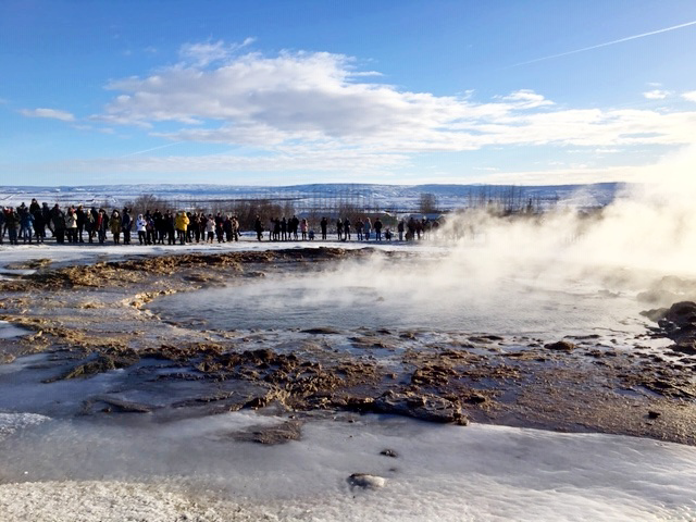 valle geotermale dei Geyser Strukkur Geysir circolo d'oro Islanda