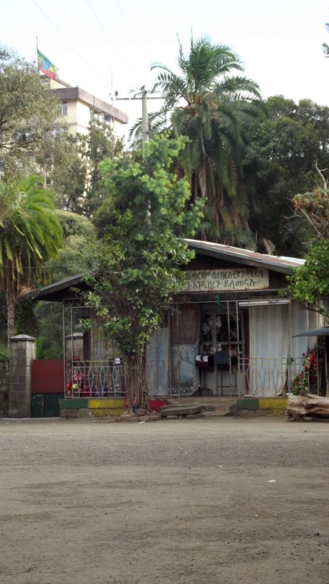 Visite de l'église Sainte Marie d'Addis Abeba en Ethiopie. 