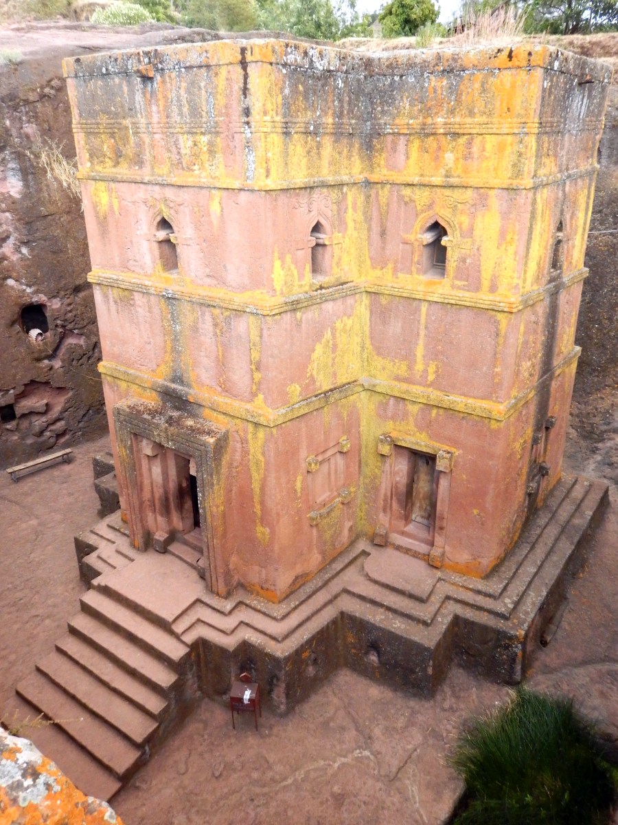 Visite de l'église St Georges /  Beta Ghiorgis de Lalibela en Ethiopie  Trek à  Lalibela Voyage Séjour Trekking Randonnée Road Trip en Ethiopie.  