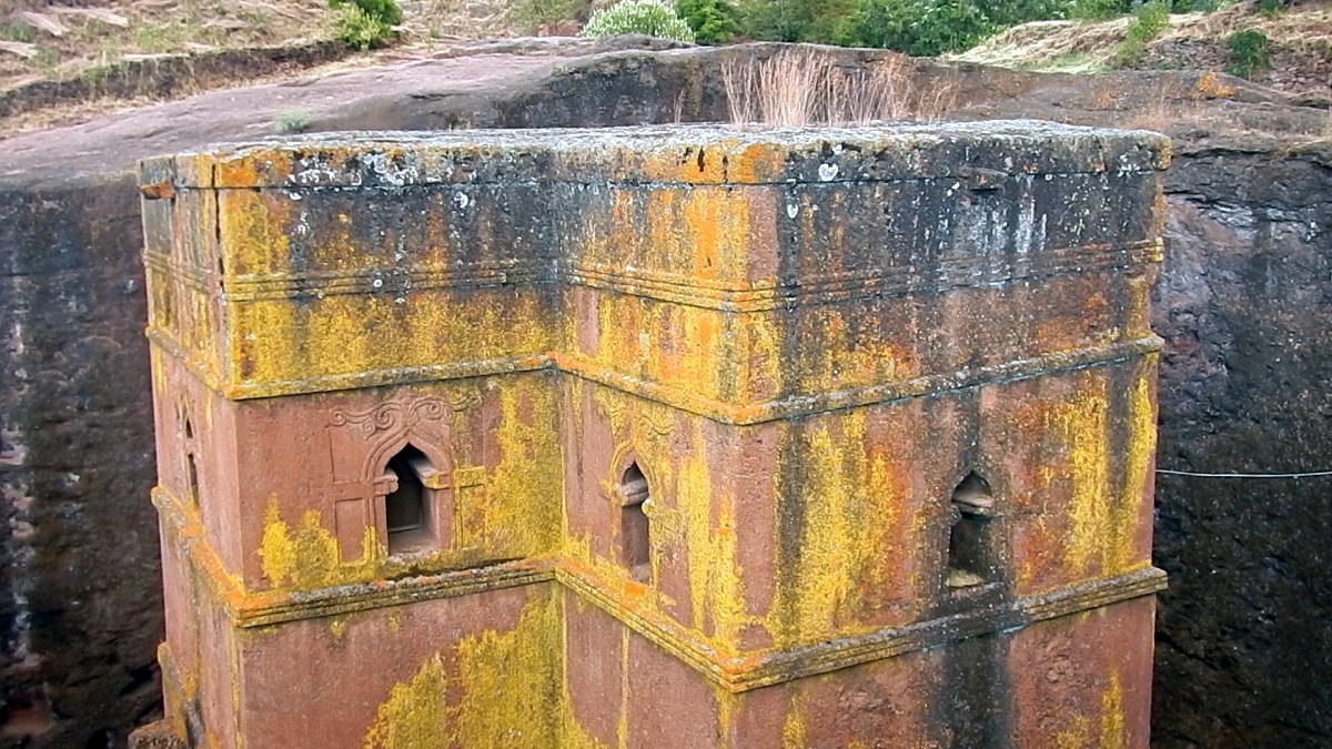 Visite de l'église St Georges /  Beta Ghiorgis de Lalibela en Ethiopie  Trek à  Lalibela Voyage Séjour Trekking Randonnée Road Trip en Ethiopie.  