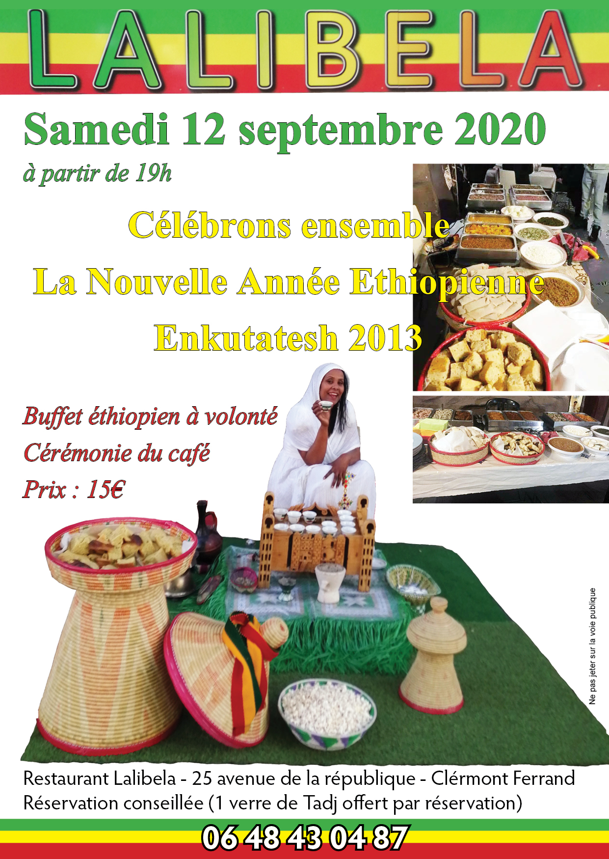 Lalibela Restaurant Ethiopien à Clermont Ferrand France 63000