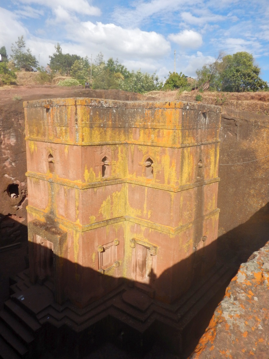 Visite de l'église St Georges /  Beta Ghiorgis de Lalibela en Ethiopie Trek à  Lalibela Voyage Séjour Trekking Randonnée Road Trip en Ethiopie.  