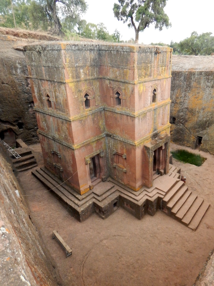  Visite de l'église St Georges /  Beta Ghiorgis de Lalibela en Ethiopi Trek à  Lalibela Voyage Séjour Trekking Randonnée Road Trip en Ethiopie.  