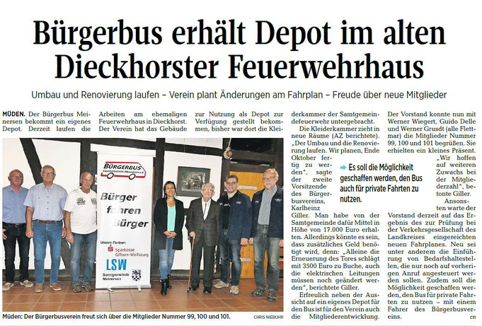 Aller-Zeitung vom 19.9.2018