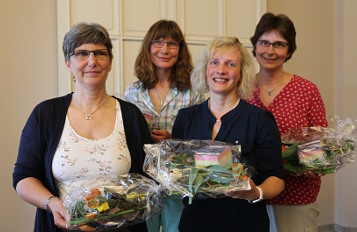 vlnr. Inge Wiedekamp, Anja Mahlstedt, Anke Thordsen und Britta Hamdorf
