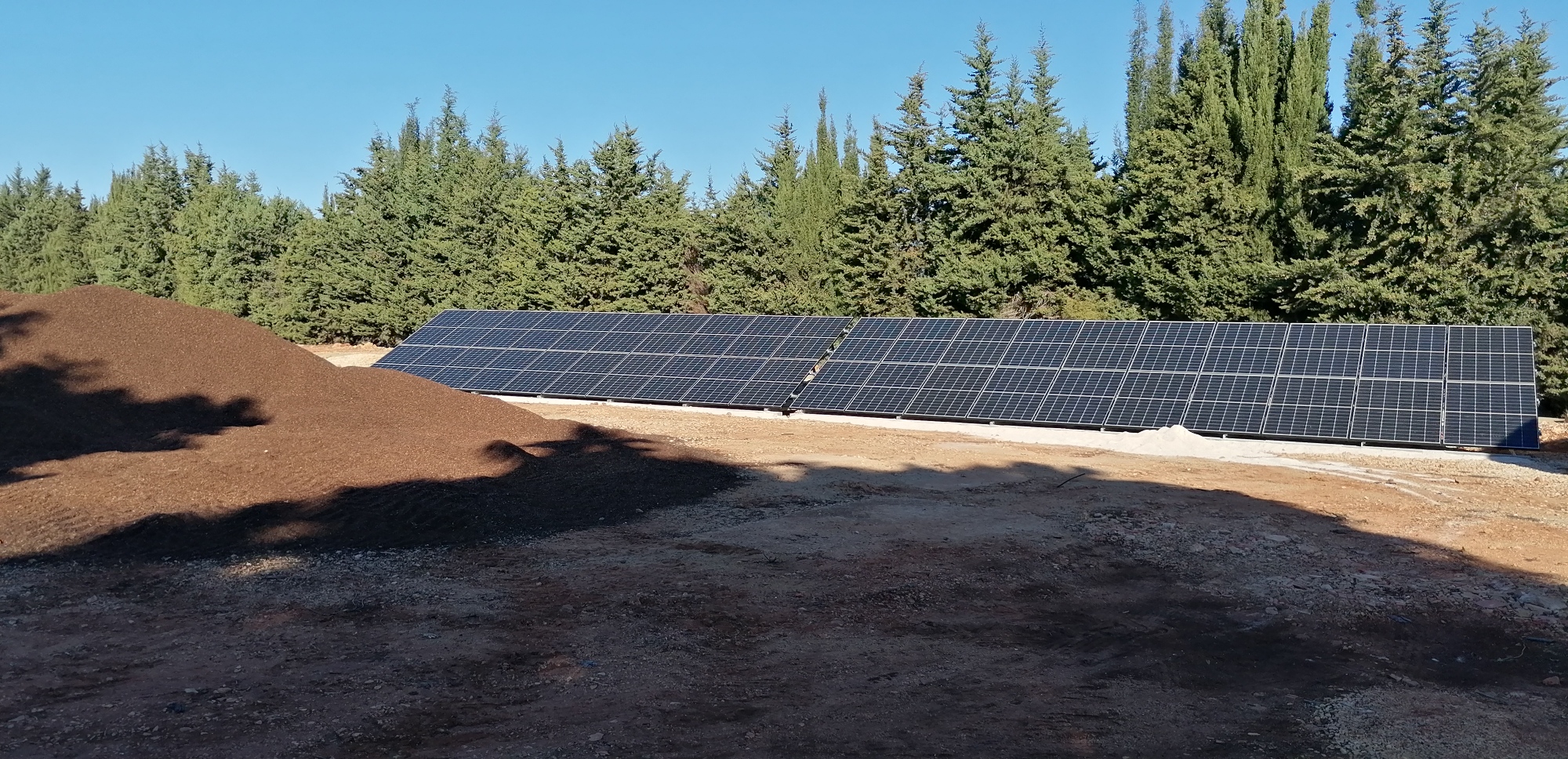 Ground Mounted System 30º South for Borehole Pump in Algoz