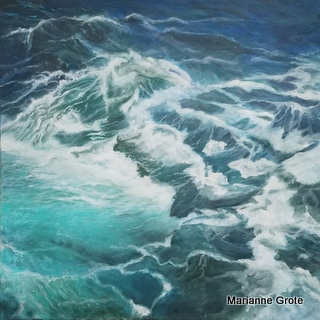 Wasserspiele, 70 x 70 cm, 2019