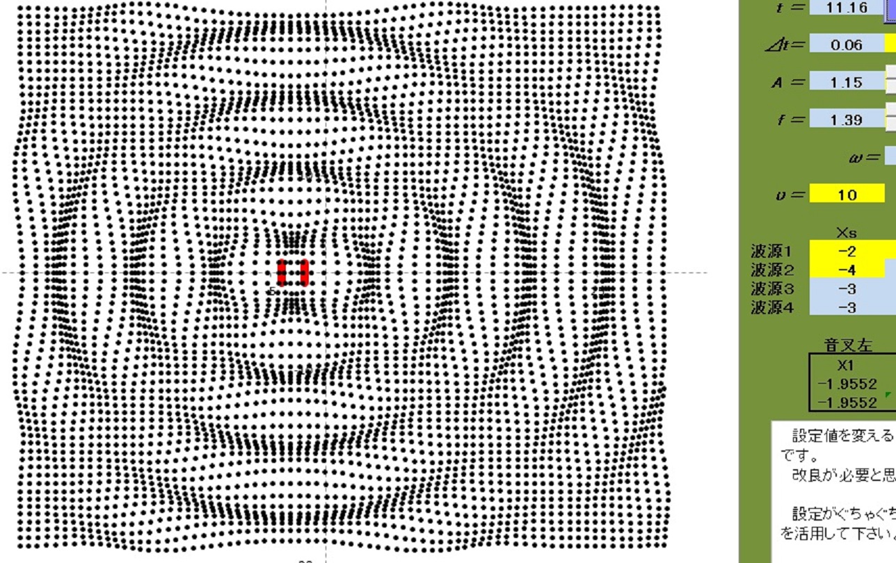 Sound Waveー11　 Aerial movement around the tuning fork(146)