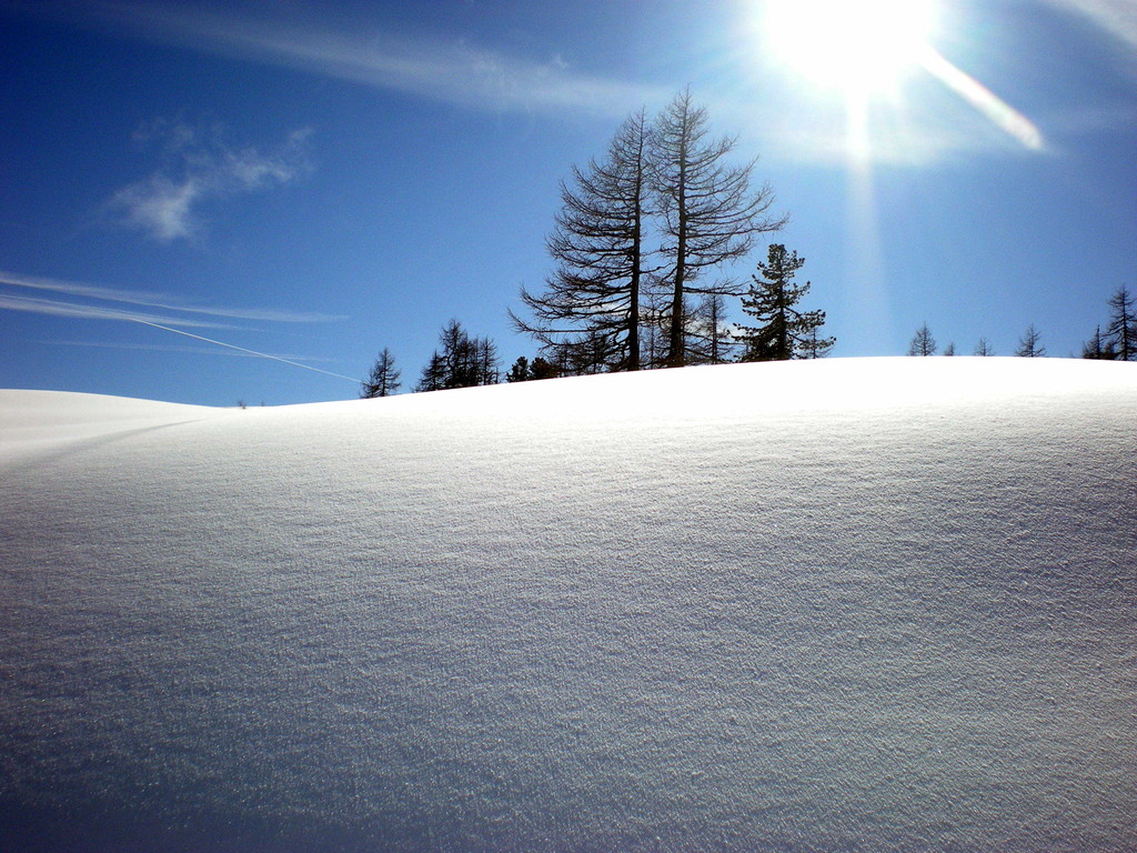 Landschaftsfoto bim Skilauf (Wurzeralm 28.02.09)