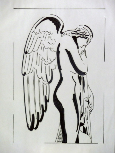 Zeichnung mit Filzstift