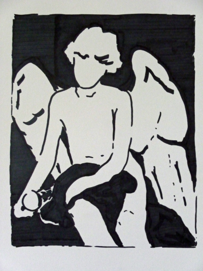 Zeichnung mit Filzstift