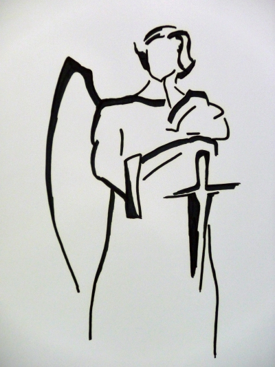 Zeichnung mit Filzstift