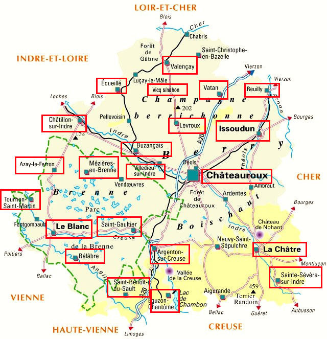 Géographie de l'Ancienne Province du Berry Association De Musiques et