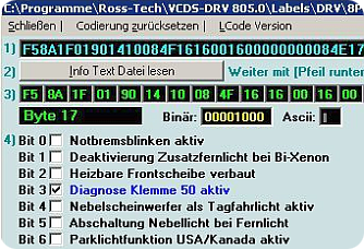 VCDS Zusatzfunktionen codieren