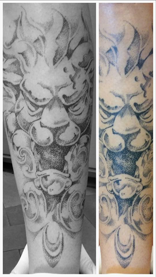 Dotwork Tattoo Handwerk