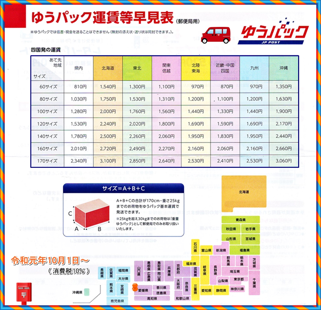 消費税率変更に伴う送料対応について！（10/1～）