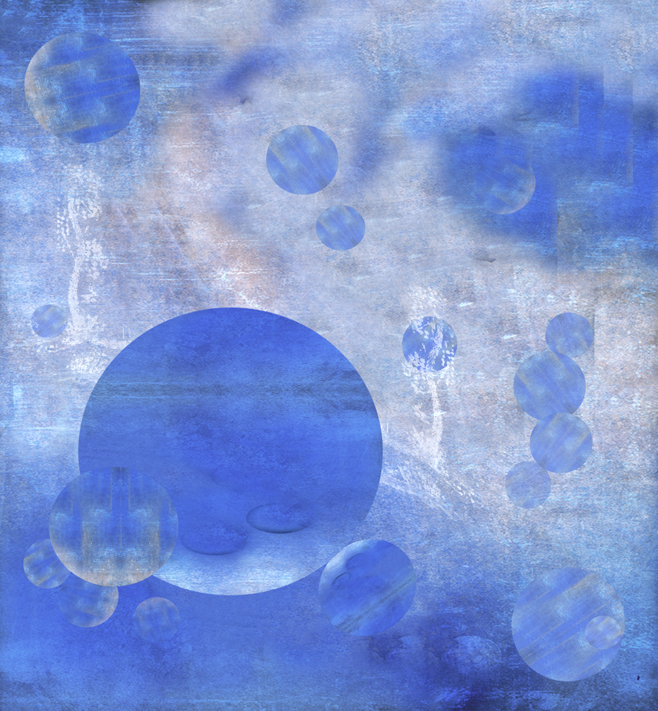 Infiniment bleu, oeuvre primée au salon du Dix au Quinze en Octobre 2021.