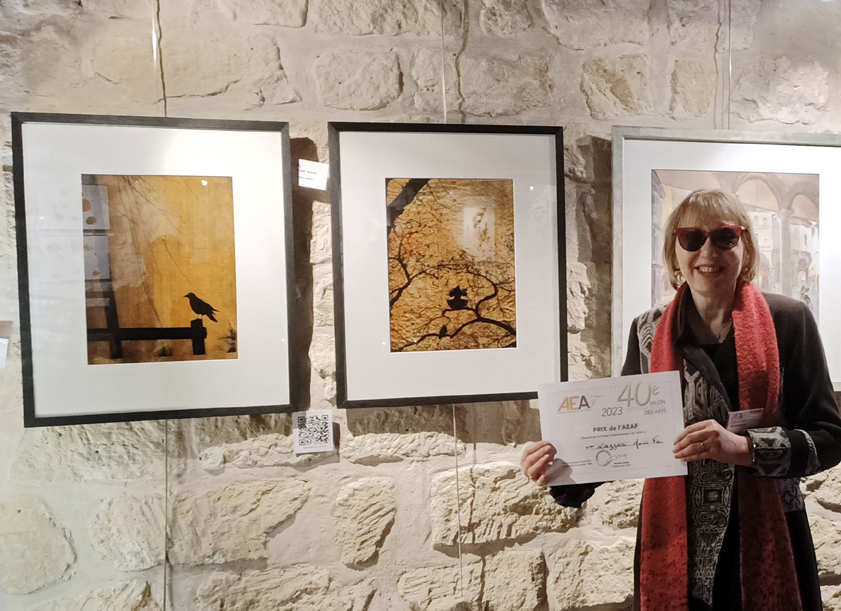 Marie-Fa Lazzari reçoit le Prix de l'AEAF 2023 Galerie Nesle, Paris.