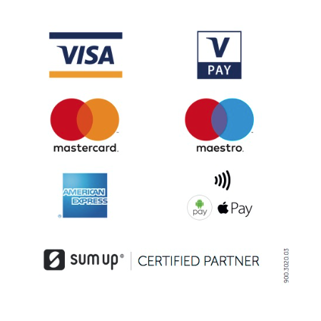 Sum-Up Certified Partner - Die Physiotherapie Sabrina Wulf in Handewitt akzeptiert Kartenzahlung und natürlich auch Apple Pay und Google Pay