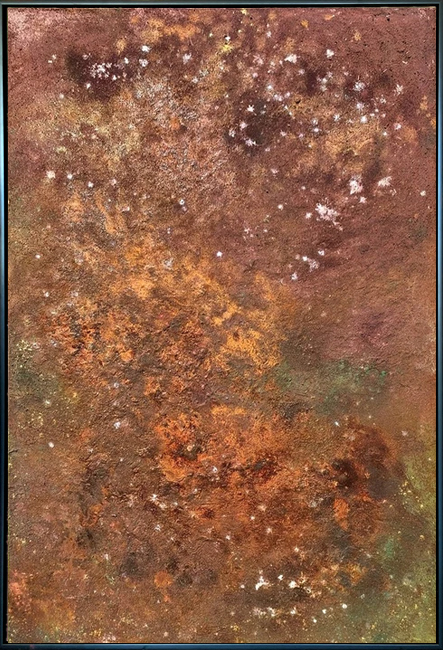 "Korrosion" 2020 Acryltechnik auf Leinwand 150 x 100 cm (gerahmt)