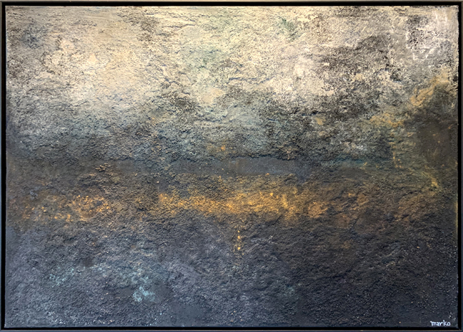 "Spannung" 2022 Acryltechnik auf Leinwand 140 × 100 cm (gerahmt)