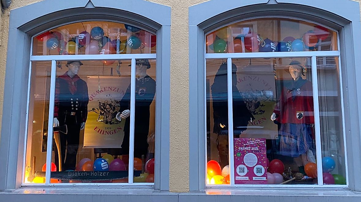 Fasnet in Singen 2021 - Schaufenster Aktion