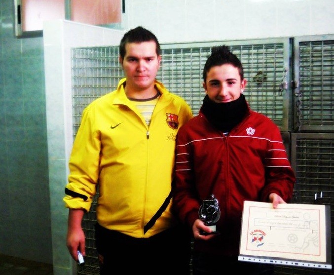 David Delgado Guillén, jugador más deportivo del equipo cadete (enero)