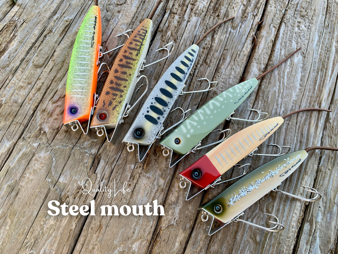 クオリティーライフ　 トップウォーター　ルアー Quality Life ＊ Wood Lures ＊ - クオリティライフ