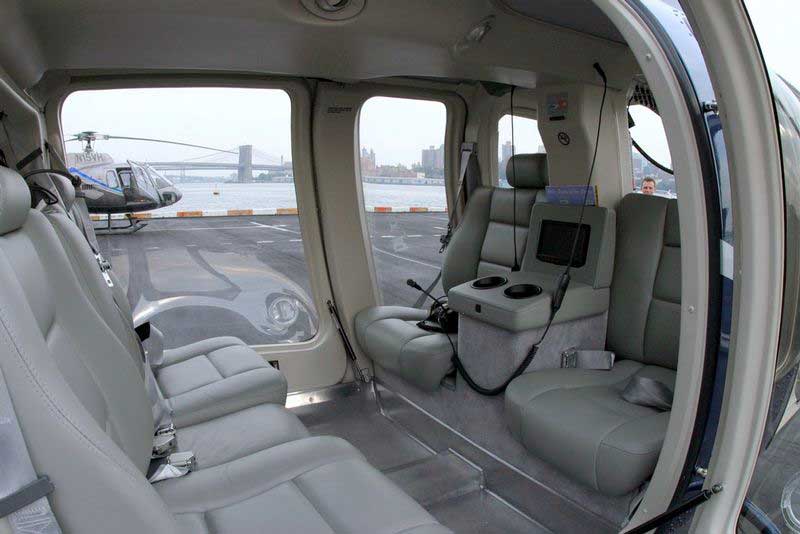Innenraum einer Bell 407