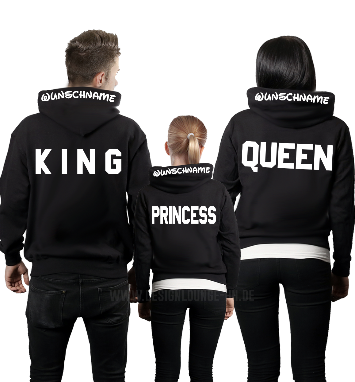 King queen and princess hoodies 2025