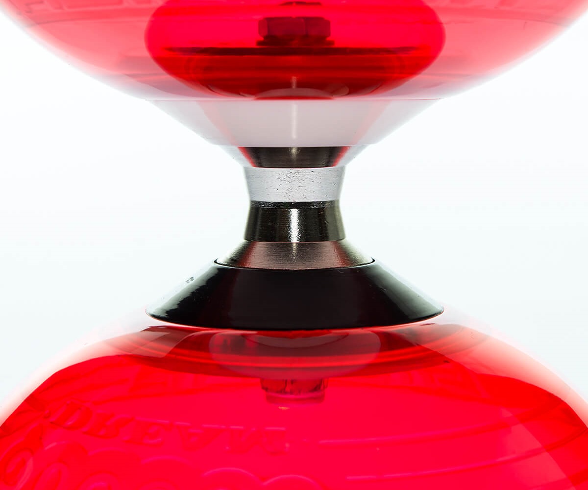 LED Diabolo Mit Kugellager - Leuchtend Im Dunkeln, 3-Lager System, Inkl. Stöcke & Schnur