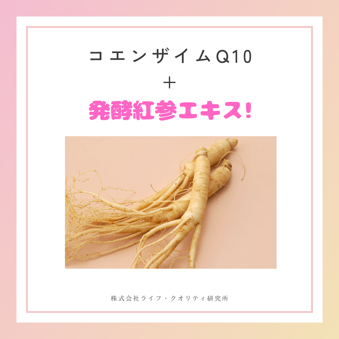 コエンザイムQ10＋発酵紅参エキスのパワー