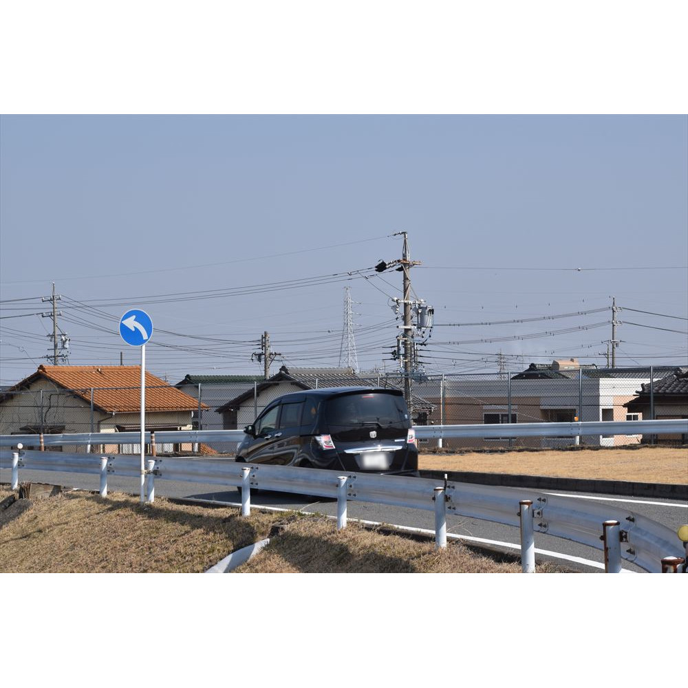 1　北行き左折路