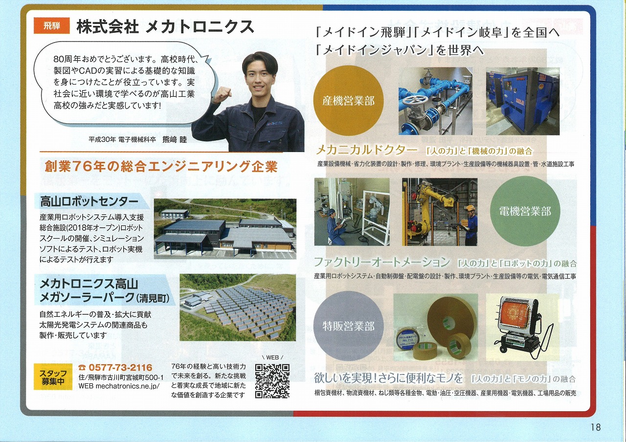 さるぼぼ「高山工業高校 創立80周年」