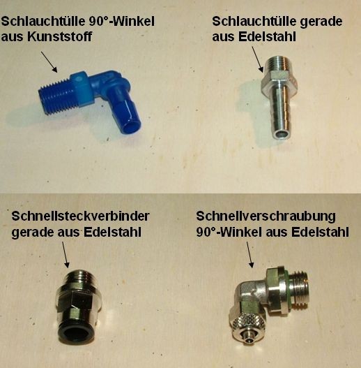 Schlauchanschlüsse