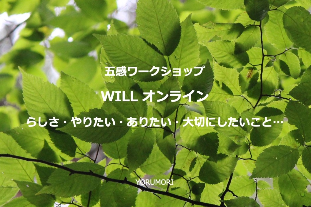 五感ワークショップ Will-オンライン版