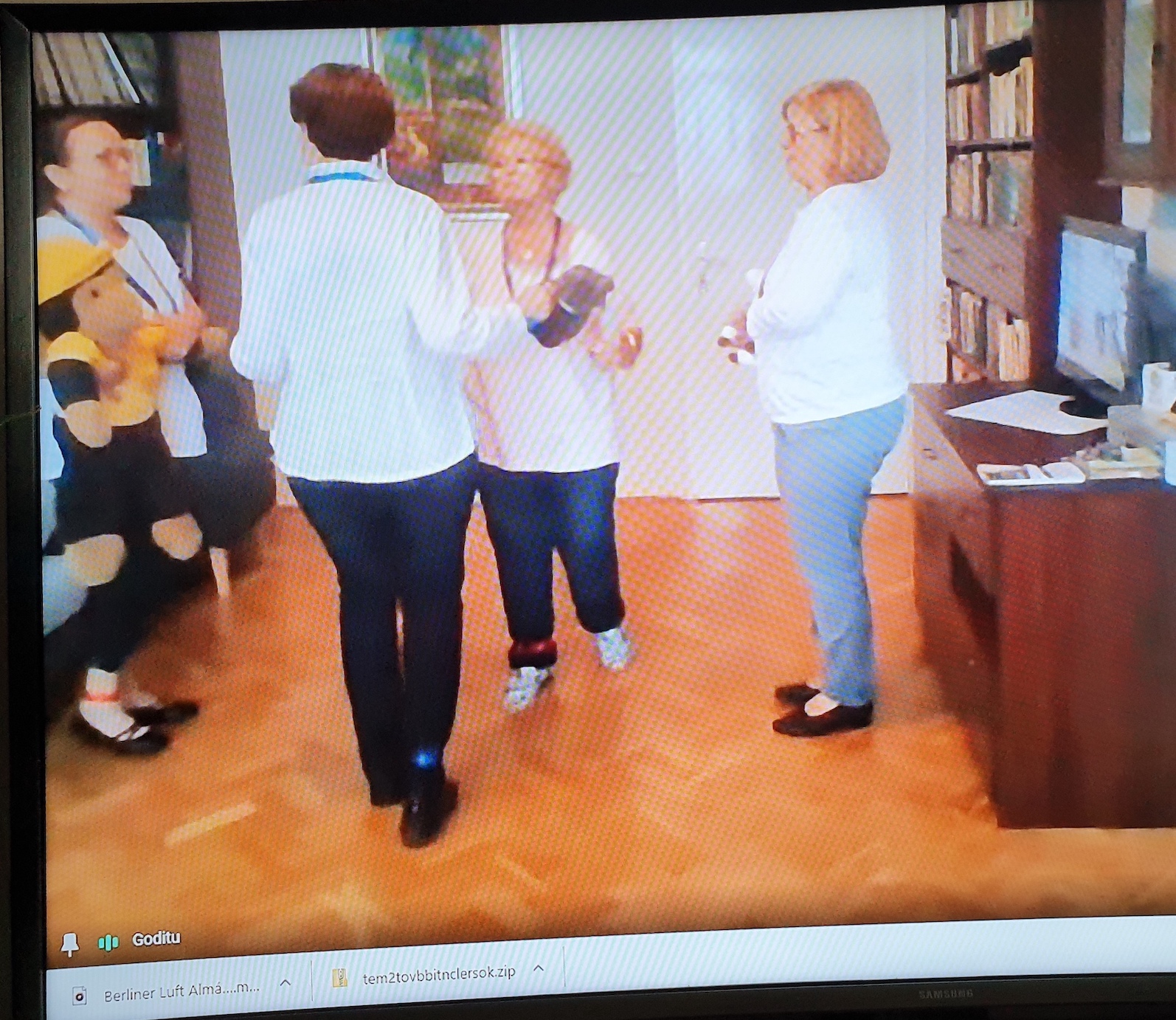 Táncbemutató plüssállat-partnerekkel