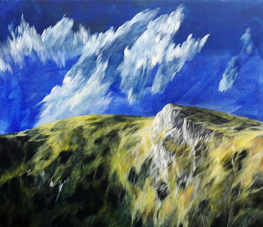 Josef Taucher, Aufwind 33, Juni 2015, Öl/Molino, 85 x 100 cm  © Christine Elisabeth Hollerer