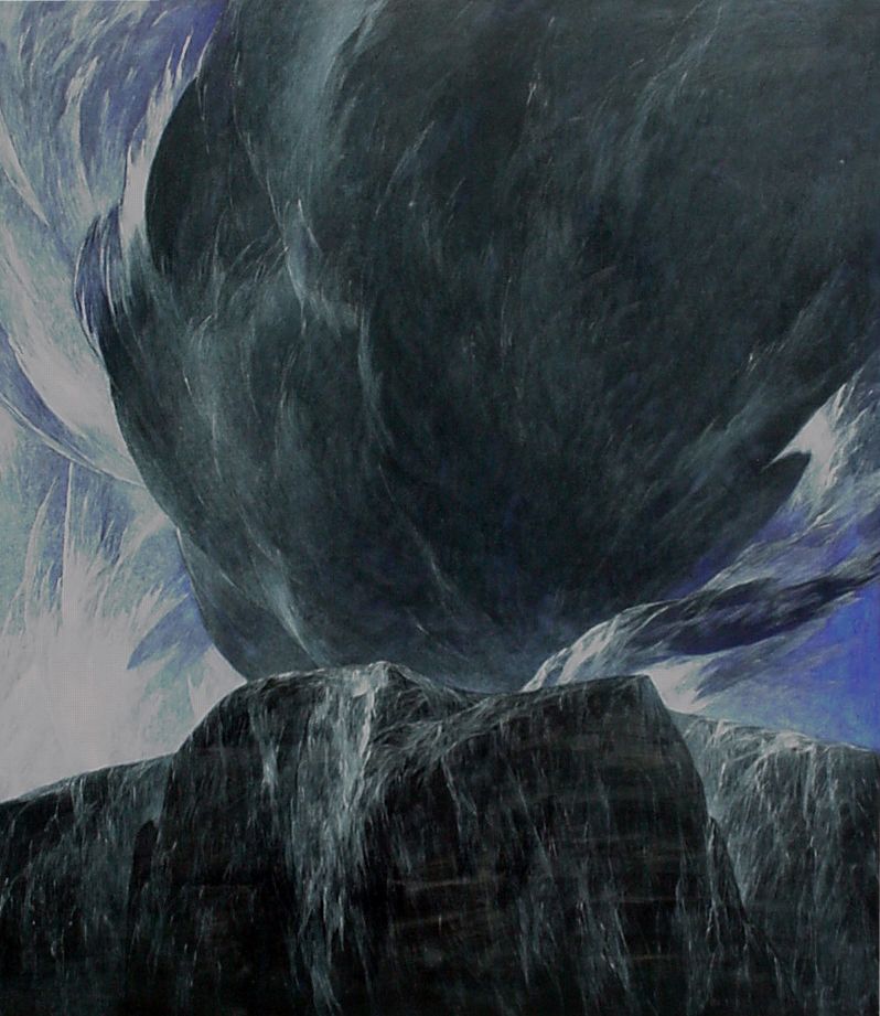 Josef Taucher, Nacht 14, 2002, Öl/Molino, 150 x 130 cm © Christine Elisabeth Hollerer